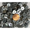 Unbranded 8 PC ONLY Square Iridescent Gray MOP Shell Buttons