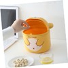 Alipis Kawaii Mini Trash Can with Lid Small Plastic Desktop