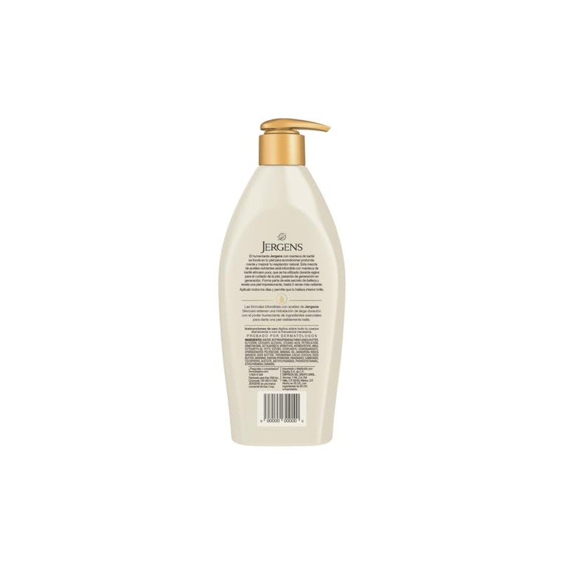 Jergens Crema Manteca de Karité Humectante, 400 ml, Piel 3