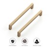 Ravinte Cabinet Handles Solid Slim Champagne Bronze 30 Pack 5