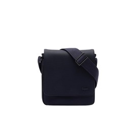Lacoste Men's Classic Flap Crossover Crossbody Bag, Midnight Blue, One Size