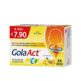 Gola Act Miele e Limone, Integratore alimentare, Bipack da 48 Compresse