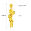 MALOYANVE Acrylic Rose Petal Dangle Studs Earrings for Women Long