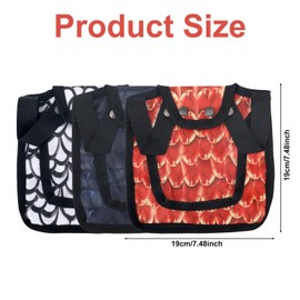 lasuroa 3pcs Chicken Saddle for Hens, 7.48 Inch Comfortable Hen Aprons Vest with Adjustable Strap Chicken Back & Side Wings Saddle Outdoor Poultry Protective Accessories (Assorted Colors)