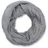 StyleBreaker 01018155 Unisex Knitted Loop Scarf with Grid and Rib