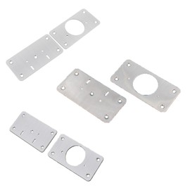 zalati Hinge Repair Plates, 8 Pieces Inside and Outside Concealed Hinges Repair Plate Fixing Brace with Screws for Cabinet Door Furniture