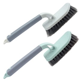 Roellgs 2 Pack Heavy Duty Abrasive Brush Floor Brush Cleaning Brush Crevice Brush, Bathroom, Shower, Sink, Floor Cleaning Brush, Crevice, Groove Cleaning Brush, Stovetop Brush