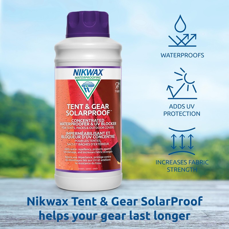 Nikwax Tent & Gear, Tent & Gear Solarproof, 1000ml Concentrate,