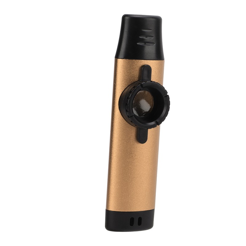 Metal Kazoo Resin Mouthpiece Adjustable Tightness Wind Instrument with Flute