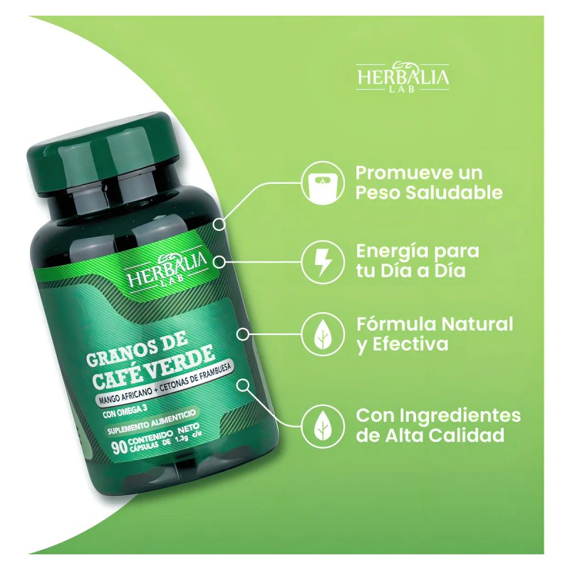 Granos De Caf Verde Mango Africano mas Cetonas con Omega