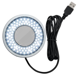 Polarized Led Ring Light for Microscope, 90 LED USB Microscope Ring Light Lamp Anti-Glare Illuminators Light Source for Industrial Digital Camera Phone Solder Repair Tools