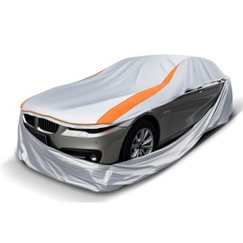 FJWDSC Full Enclosed Sliver Car Cover Universal Fit for CRV,RAV4,Rogue,CX5/CX30,Forester/Crosstrek,Lexus NX/UX,Tiguan,Escape,Tucson,X1/X2,GLA/GLB, XT4/GT4,Audi Q3,Vibe/Aztek,Prius/Civic Hatchback