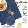 LANDVIEW Vinyl Placemats Set of 8, PVC Woven Washable Non-Slip