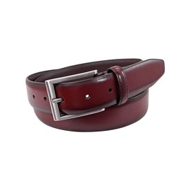 Florsheim Mens Carmine Belt, Burgundy, 32