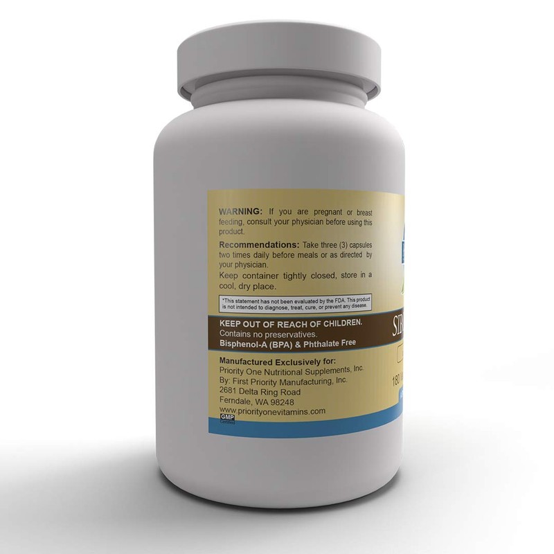 Priority One Vitamins SIBO-Rebuild 180 Vegetarian Capsules Support for Nerve