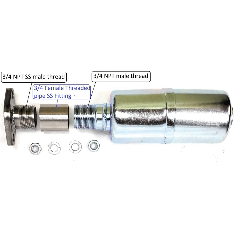 Straight Exhaust With Muffler for: Predator 79cc 3HP