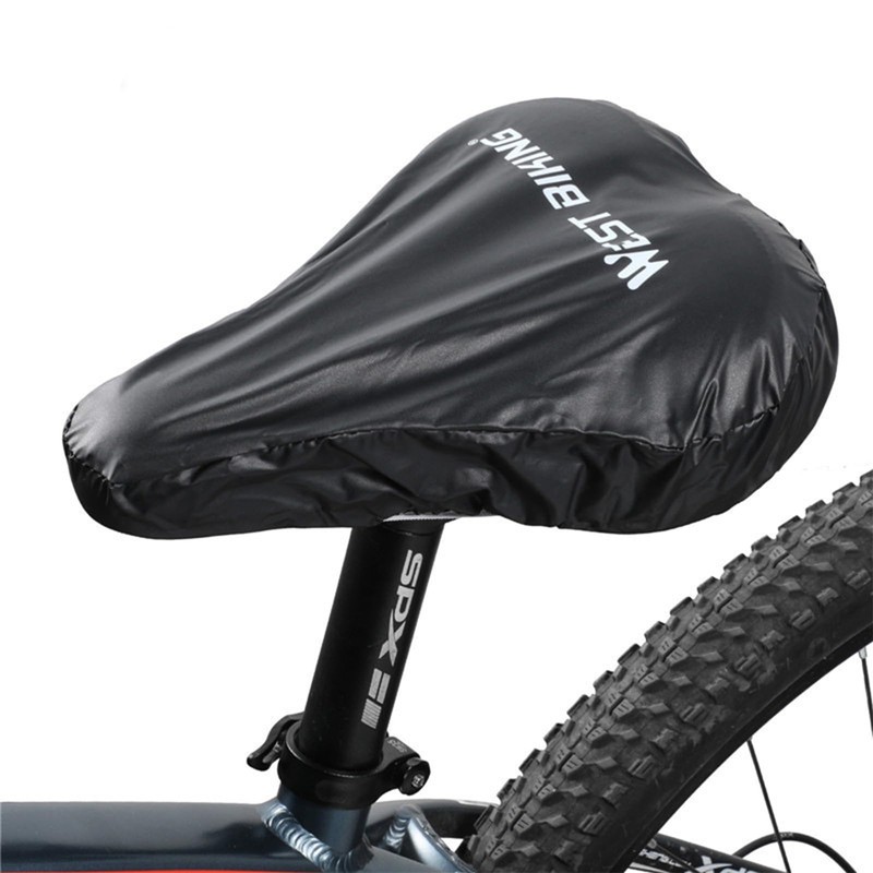CTForest Pack of 2 Black Saddle Protectors Waterproof Bicycle Bicycle