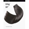 LUVME Straight Seamless 14inch 110g 7Pcs Clip in Hair Extensions