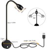 Wall Mounted LED Reading Light with 15" Flexible Gooseneck, Focused