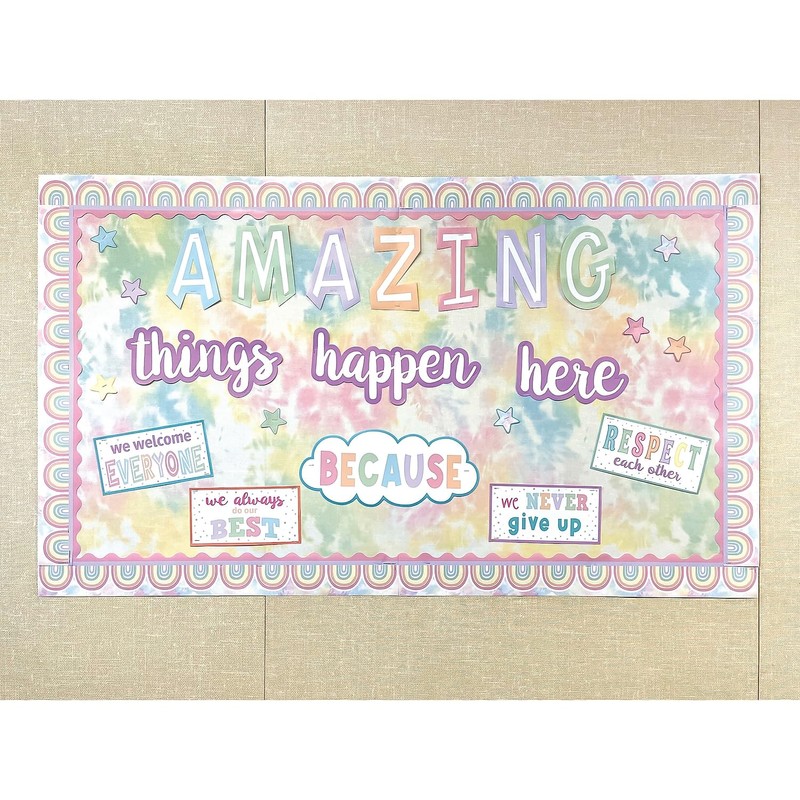 Teacher Created Resources Pastel Pop Amazing Things Happen Here Bulletin