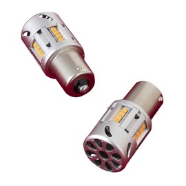 Valenti WR03-S2518-AM Jewel LED Turn Signal Valve with Built-In Resistor, S25, Pin Angle, 180°