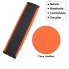 X AUTOHAUX 2pcs Universal Seat Belt Shoulder Pad Faux Leather