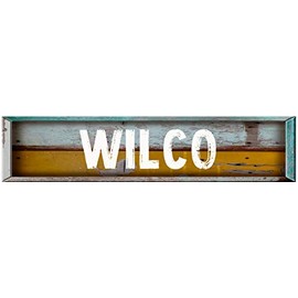 WILCO Rectangle Painted Wood Look Decal Bumper Sticker for use on Any Smooth Surface