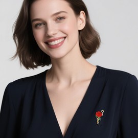 Soumimi Animal Brooches for Women, Rhinestone Animal Brooch, Cute Pin Accessories Jewelry Mother's Day Birthday Gift for Mom Wife, Metal, cubic zirconia