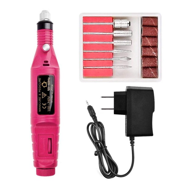 Janedream Electric Portable Nail Drill Kit Professional with 6 Nail