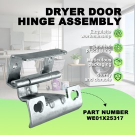 WE01X25317 Dryer Door Hinge Fit for GE Hotpoint, Door Hinge Replace 4466992 AP6032615 PS11763047 EAP11763047