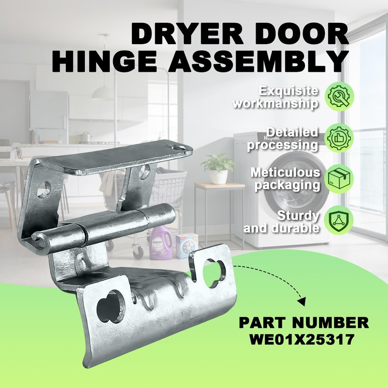 WE01X25317 Dryer Door Hinge Fit for GE Hotpoint, Door Hinge