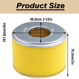 ZAMDOE 17210-ZE2-515 Air Filter Foam Pre Filter for Honda GX240 8HP 9HP GX270 Engine Parts Replace for 17210-ZE2-505 17210-ZE2-822 for EN3500 EZ3500 Generator for Lawn Mower Tiller