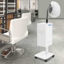 Nano Hair Steamer, Nano Steamer for Hair, Professional Hair Oil Machine Stand Up Base Equipment for Home,Salons, White