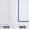 Matte Black Molding Trim, Peel and Stick Mirror Border Design,