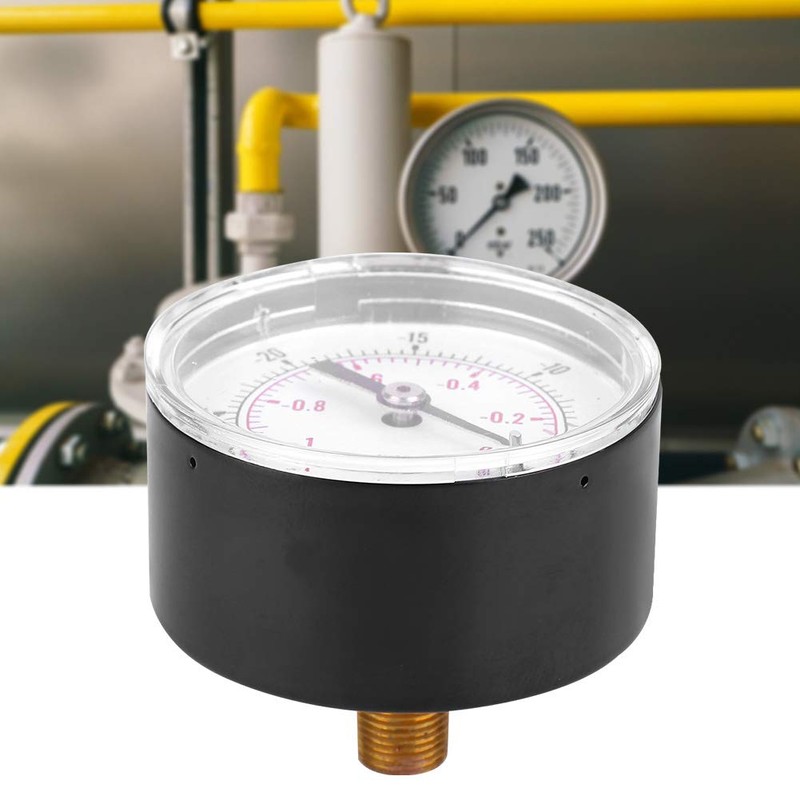 Dual Scale Vacuum Pressure Gauge, 50mm Dial Display, 1/8" BSPT