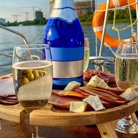 Oidnvay Folding Portable Picnic Table, Outdoor Fold Up Camping Camp Table Small Wood Wine Picnic Table,Small