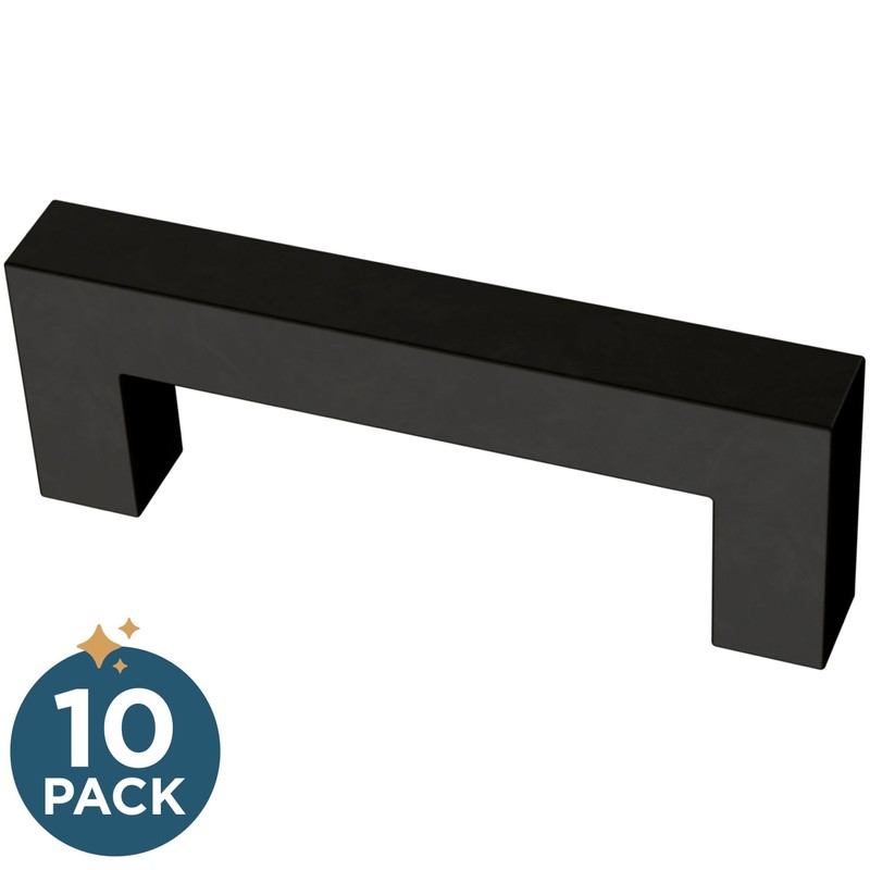 Franklin Brass 3" (76mm) Simple Modern Square Bar Pull (10-Pack)