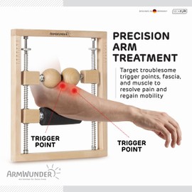 Professional Forearm Massager and Roller - Tennis Elbow, Golfer's Elbow, Tendonitis, Carpal Tunnel, Wrist, Hand, Trigger Point, Active & Myofascial Release