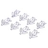 50Pcs Tulip Paper Clips Cute Purple Tulip Design Durable Metal