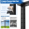 CKE T-Drilled Corner Post Cable Railing, Three Sides T-Drilled 42"