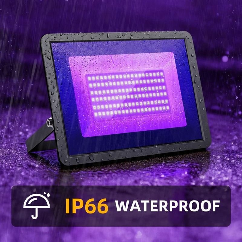 3 Pack 200W LED Black Lights, Blacklight Flood Light with