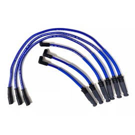B & B MANUFACTURING Wrangler 3.8L 07-11 High Performance 10 mm Blue Spark Plug Wire Set 58310B