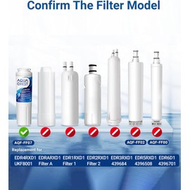 AQUA CREST UKF8001 Refrigerator Water Filter, Compatible with Maytag UKF8001P, Whirlpool UKF8001AXX-750, UKF8001AXX, EDR4RXD1, 4396395, EveryDrop Filter 4, Msd2651heb (Pack of 3)