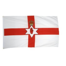 Flaggenfritze® Northern Ireland Flag Ready to Hoist with Eyelets + Free Sticker 60 x 90 cm