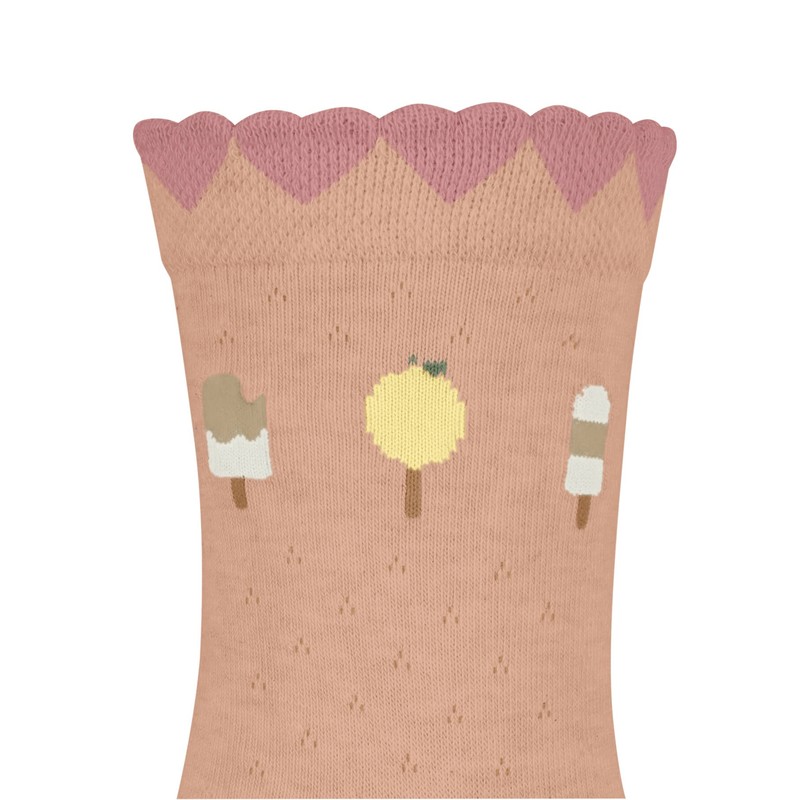 FALKE Unisex Children's Ice Cream Socks Breathable Cotton Patterned 1