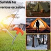CWENDANER Pack of 12 Rotating Tent Pegs with Thread, 20