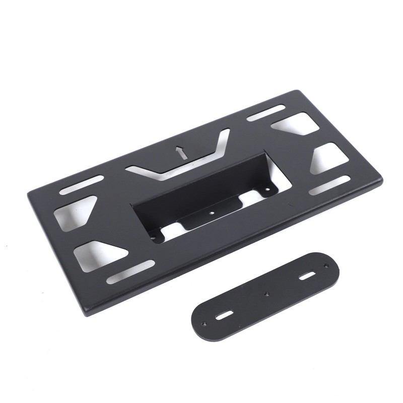 carpart2021 Front Bumper Tow Hook License Plate Mount Bracket For