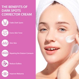 Dark Spot Corrector Cream for Face and Body, Dark Spot Remover for Inner Thighs, Underarm, Neck, Armpit, Knees, Elbows, Private Areas, Intimate Areas for Brightening Skin 60 g / 2 OZ