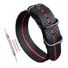 [MZBUTIQ] Nylon Watch Band Replacement Thick 3 Rings (18mm, 19mm,