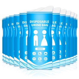 COMNICO Disposable Pee Bags, 35 Pcs 900ML Urine Bags Portable Urinal Toilet Bag and Emergency Vomit Bag for Women Men Car Camping Hiking Pregnant Travel